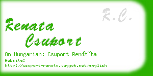 renata csuport business card